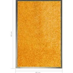 vidaXL Felpudo lavable 40x60 cm Naranja Discount