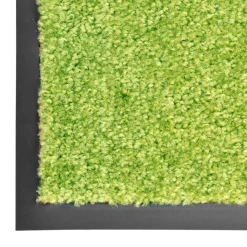 vidaXL Felpudo lavable 40x60 cm Verde New