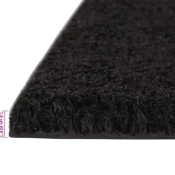 vidaXL Felpudos 5 unidades fibra de coco 40x60 cm Negro Sale