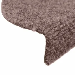 vidaXL Productos Del Hogar-Felpudos autoadhesivos para escaleras, 15 unidades, 56 x 17 x 3 cm, marrón claro, semicirculares