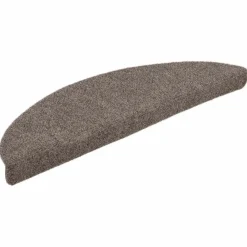 vidaXL Felpudos autoadhesivos para escaleras, 5 unidades, , semicirculares, 56 x 17 x 3 cm Beige Clearance