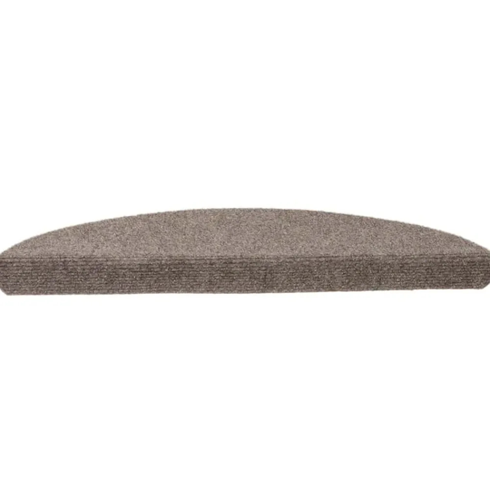 vidaXL Felpudos autoadhesivos para escaleras, 5 unidades, , semicirculares, 56 x 17 x 3 cm Beige Clearance