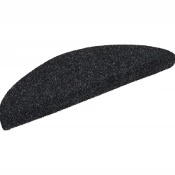 vidaXL Productos Del Hogar-Felpudos autoadhesivos para escaleras, 15 unidades, 56 x 17 x 3 cm, s, semicirculares