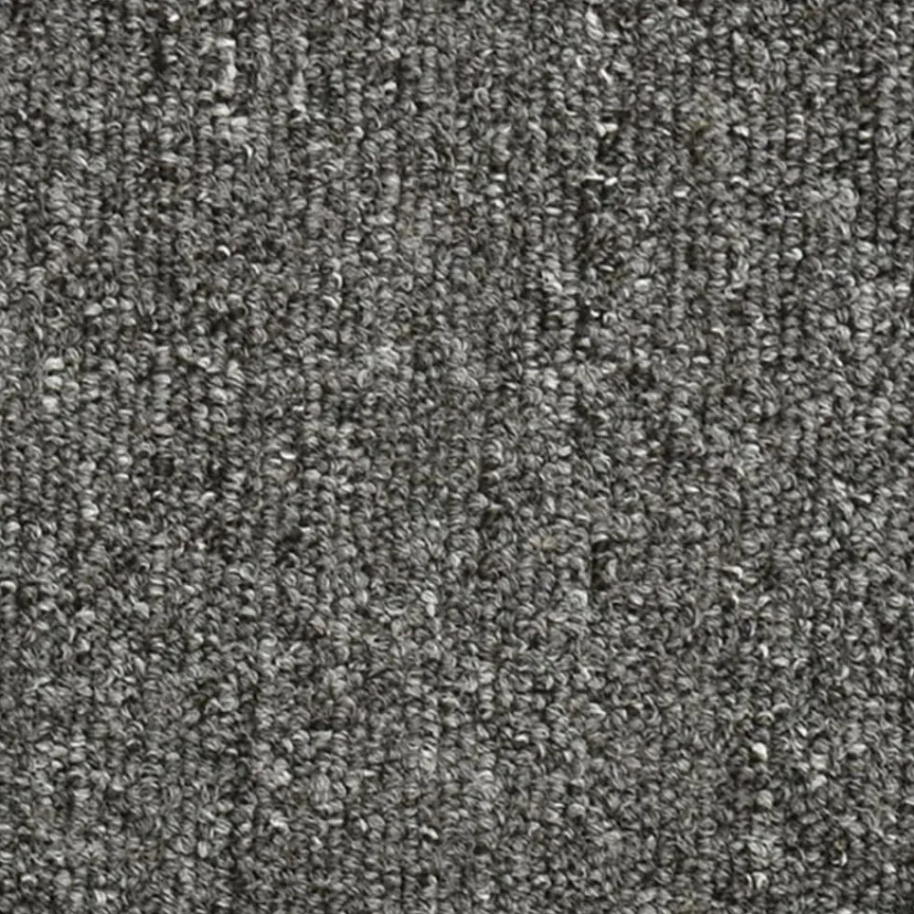 vidaXL Felpudos para escaleras (15 unidades, 56 x 17 x 3 cm, gris oscuro, semicirculares) Gris y negro