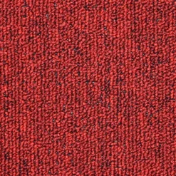 vidaXL Felpudos para escaleras 15 unidades 56x17x3 cm s Semicirculares Rojo New