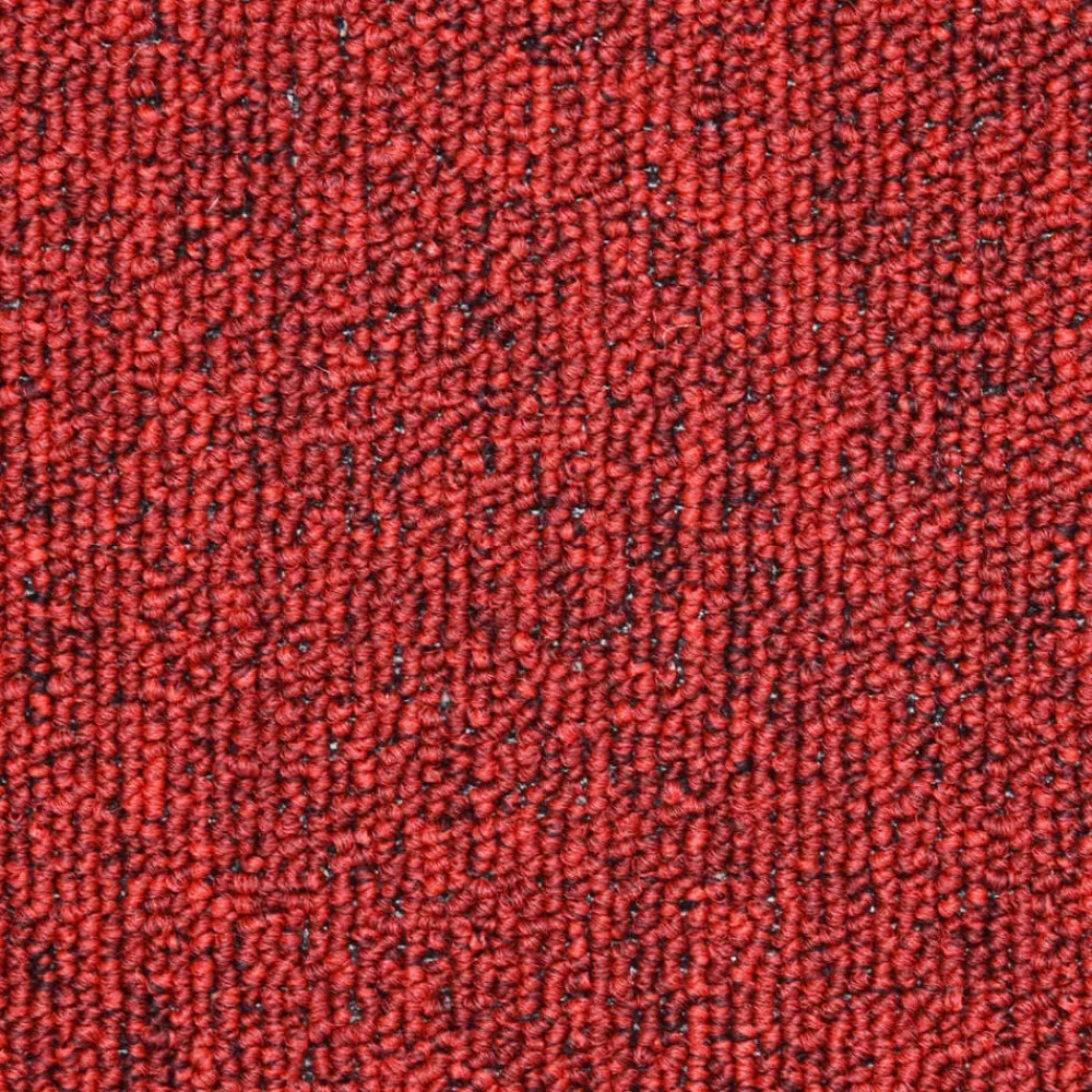 vidaXL Felpudos para escaleras 15 unidades 56x17x3 cm s Semicirculares Rojo New