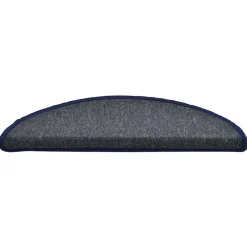 vidaXL Felpudos para escaleras (30 unidades, 56 x 17 x 3 cm, gris oscuro y azul, semicirculares) dark green and blue Discount