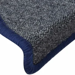 vidaXL Felpudos para escaleras (30 unidades, 56 x 17 x 3 cm, gris oscuro y azul, semicirculares) dark green and blue Discount