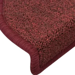 vidaXL Productos Del Hogar-Felpudos para escaleras 15 unidades 56x17x3 cm Burdeos Semicirculares