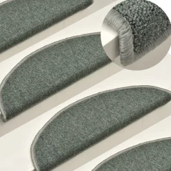 vidaXL Productos Del Hogar-Felpudos para escaleras 15 uds 56x17x3 cm Semicircular