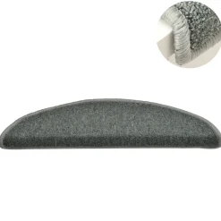 vidaXL Productos Del Hogar-Felpudos para escaleras 15 uds 56x17x3 cm Semicircular