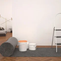 vidaXL Productos Del Hogar-Fieltro antideslizante de pintor 50 m 280 g/m² gris