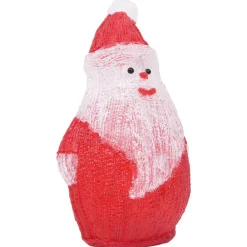 vidaXL Figura de Papá Noel de acrílico navideño LED 28 cm Rojo Best
