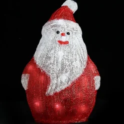 vidaXL Figura de Papá Noel de acrílico navideño LED 28 cm Rojo Best
