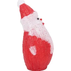 vidaXL Figura de Papá Noel de acrílico navideño LED 28 cm Rojo Best