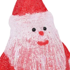 vidaXL Figura de Papá Noel de acrílico navideño LED 28 cm Rojo Best