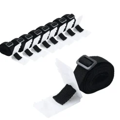 vidaXL Fijaciones para enrollacobertor de piscina universal 8 uds 1,8m Outlet