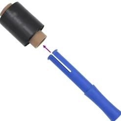 vidaXL Material De Oficina-Film estirable 50 pcs negra 23 µm 10 cm x 150 m