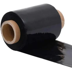 vidaXL Material De Oficina-Film estirable 50 pcs negra 23 µm 10 cm x 150 m