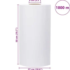 vidaXL Material De Oficina-Film estirable agrícola 25 µm 50 cm x 1800 m