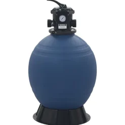 vidaXL Filtro de arena de piscina válvula de 6 posiciones azul 560 mm Sale