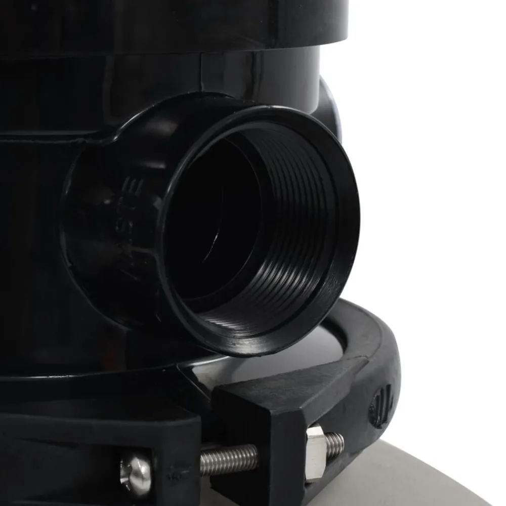 vidaXL Piscina Y Spa-Filtro de arena de piscina válvula de 4 posiciones gris 350 mm