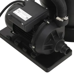 vidaXL Filtro de arena para piscinas con válvula de 6 vías negro Outlet