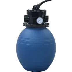 vidaXL Filtro de arena piscina con válvula de 4 posiciones azul 300 mm Discount