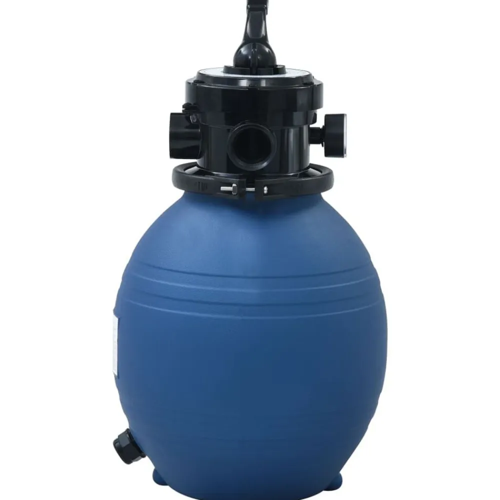 vidaXL Filtro de arena piscina con válvula de 4 posiciones azul 300 mm Discount