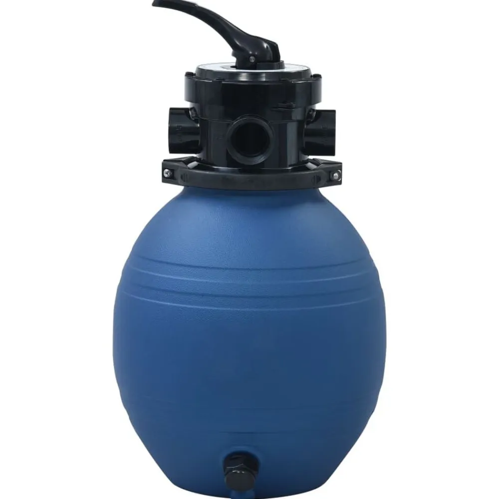 vidaXL Filtro de arena piscina con válvula de 4 posiciones azul 300 mm Discount
