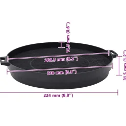 vidaXL Cocina Y Comedor-Filtros de carbón para camapana extractora 2 unidades 210 mm