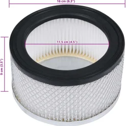 vidaXL Filtros HEPA para aspiradoras de ceniza 2 uds lavables Best