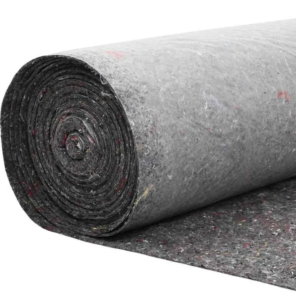 vidaXL Decoración-Fleece para el Jardín Gris 1 x 10 m Poliéster y Algodón