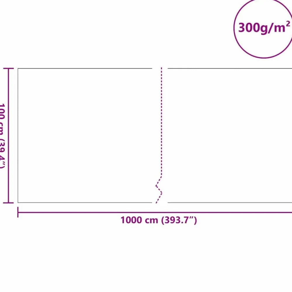 vidaXL Decoración-Fleece para el Jardín Gris 1 x 10 m Poliéster y Algodón