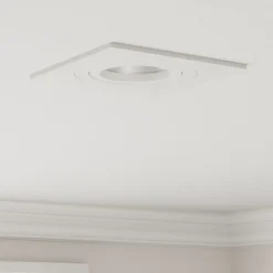 vidaXL Foco 6 pcs 9 x 9 x 2 cm Aluminio White
