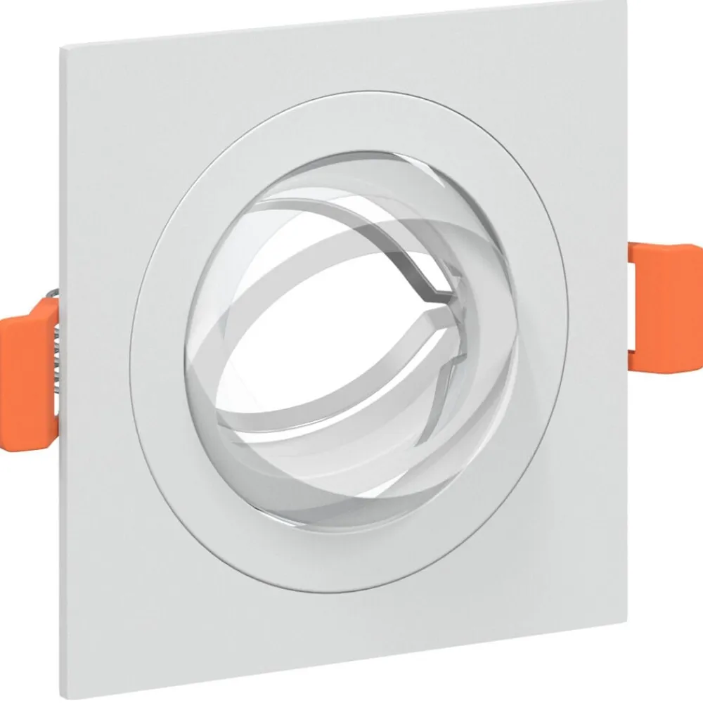 vidaXL Foco 6 pcs 9 x 9 x 2 cm Aluminio White