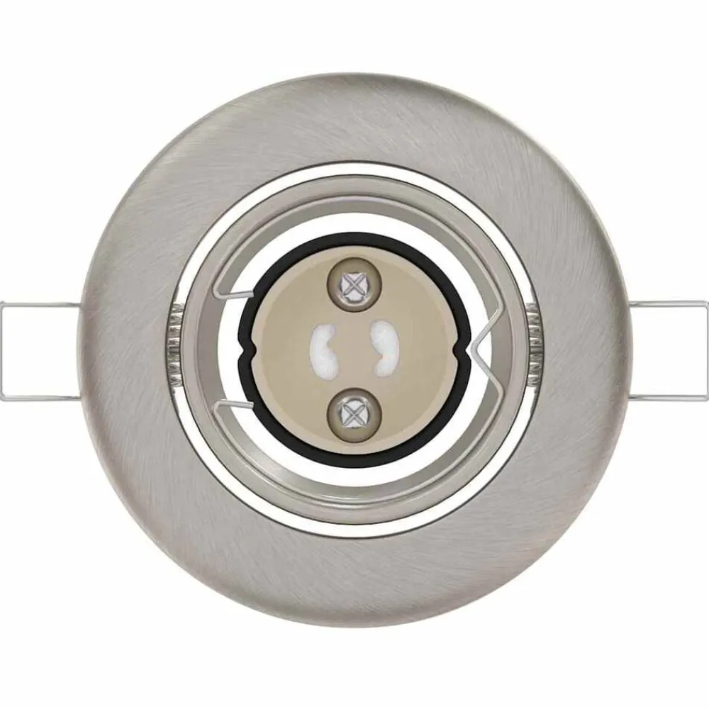 vidaXL Foco 6 pcs 9 x 9 x 2.5 cm Metal Plateado Outlet