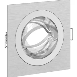 vidaXL Iluminación-Foco 6 pcs 9 x 9 x 2 cm Aluminio