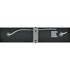 vidaXL Foco de techo con focos 26 x 6 x 16 cm Metal Negro Hot