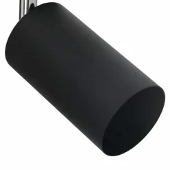 vidaXL Foco de techo con focos 26 x 6 x 16 cm Metal Negro Hot