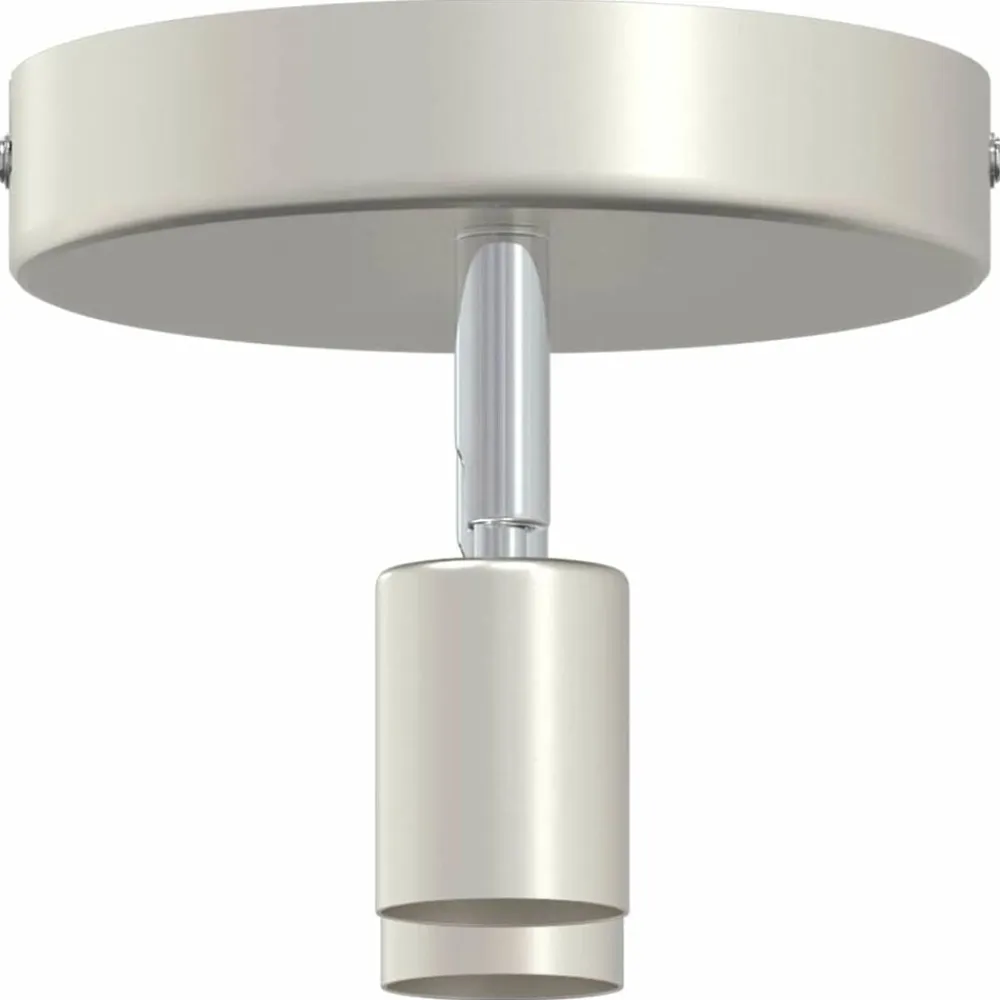 vidaXL Foco de techo con focos Níquel 12 x 8 cm Acero Discount