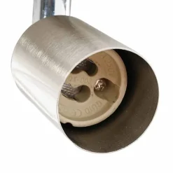 vidaXL Foco de techo con focos Níquel 12 x 8 cm Acero Discount