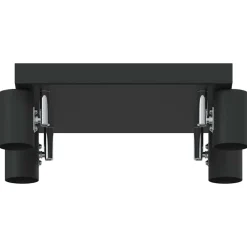 vidaXL Foco de techo con focos 26,5 x 26 x 11,5 cm Metal Negro Sale