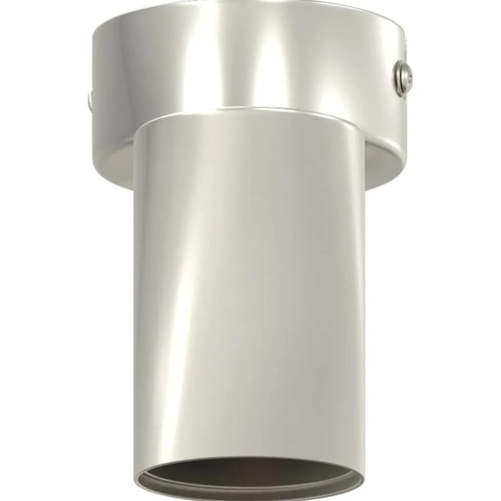 vidaXL Foco de techo con focos Níquel 26,5 x 26 x 11,5 cm Metal Níquel cepillado