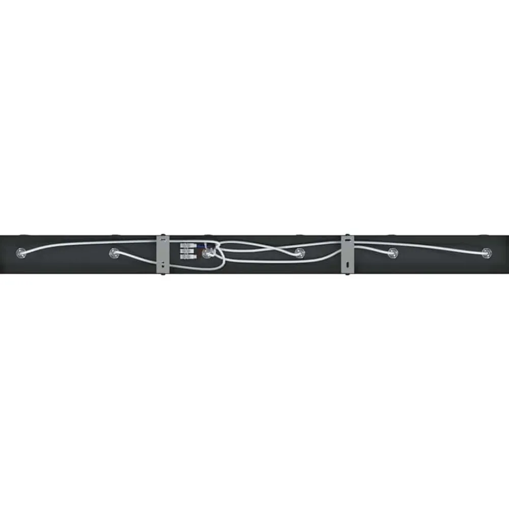 vidaXL Foco de techo con focos 73 x 6 x 16 cm Metal Negro Discount