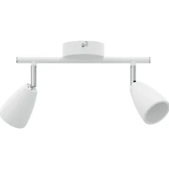 vidaXL Foco de techo con focos 25.5 x 8 x 16 cm Metal Outlet