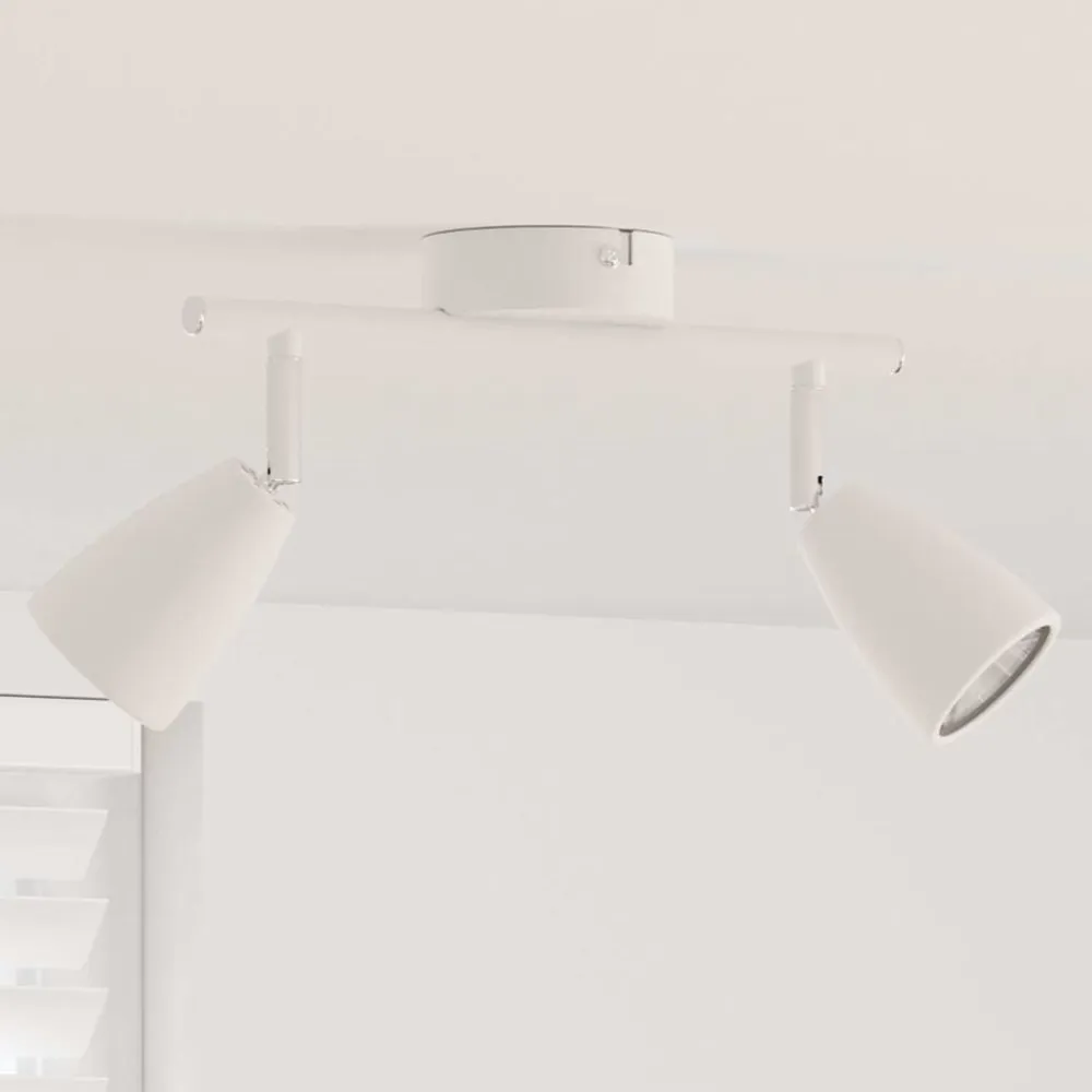 vidaXL Foco de techo con focos 25.5 x 8 x 16 cm Metal Outlet
