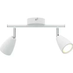 vidaXL Foco de techo con focos 25.5 x 8 x 16 cm Metal Outlet