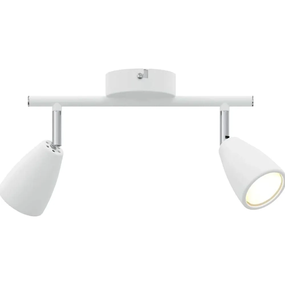 vidaXL Foco de techo con focos 25.5 x 8 x 16 cm Metal Outlet