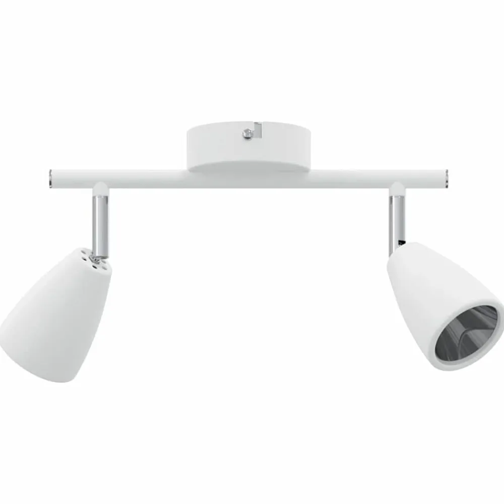 vidaXL Foco de techo con focos 25.5 x 8 x 16 cm Metal Outlet